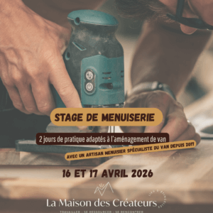 Stage de menuiserie Adapté au van aménager